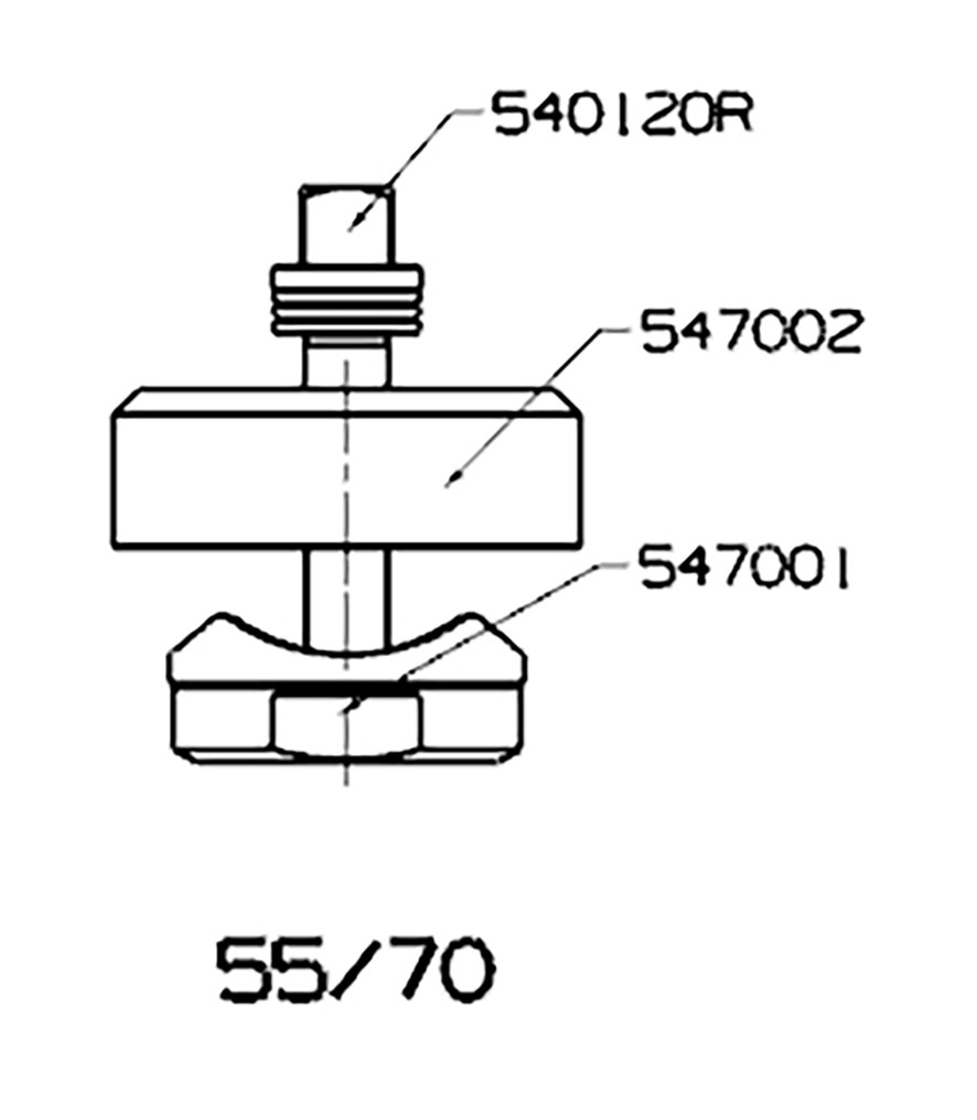 PERFORADOR REDONDO PARA CHAPA  CON RODAMIENTO FORZA SERIE 55